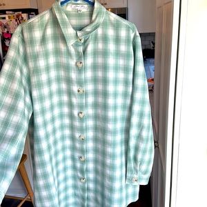Cloud ten plaid Shirt dress size Large